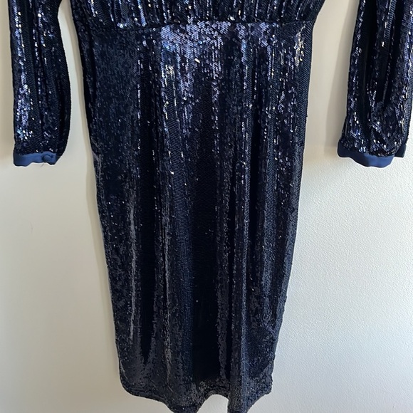 Anthropologie Twist-Front Sequin Dress Size 6 NWT - Picture 12 of 16
